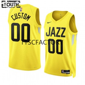 Maillot NBA Utah Jazz Jordan Clarkson 00 Nike 2022-23 Icon Edition Jaune Swingman - Enfant